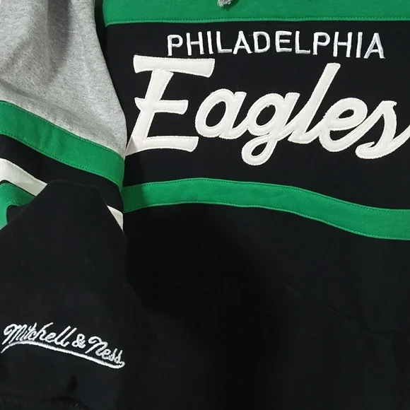 Mitchell & Ness NFL Throwback Philadelphia Eagles Hoodie 4XLT – Rare Big & Tall Sweatshirts & Hoodies